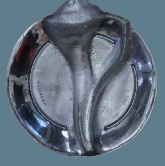 *Mariposa Vtg Retired Conch Shell Chip N Dip Handcrafted Aluminum - Picture 4 of 6